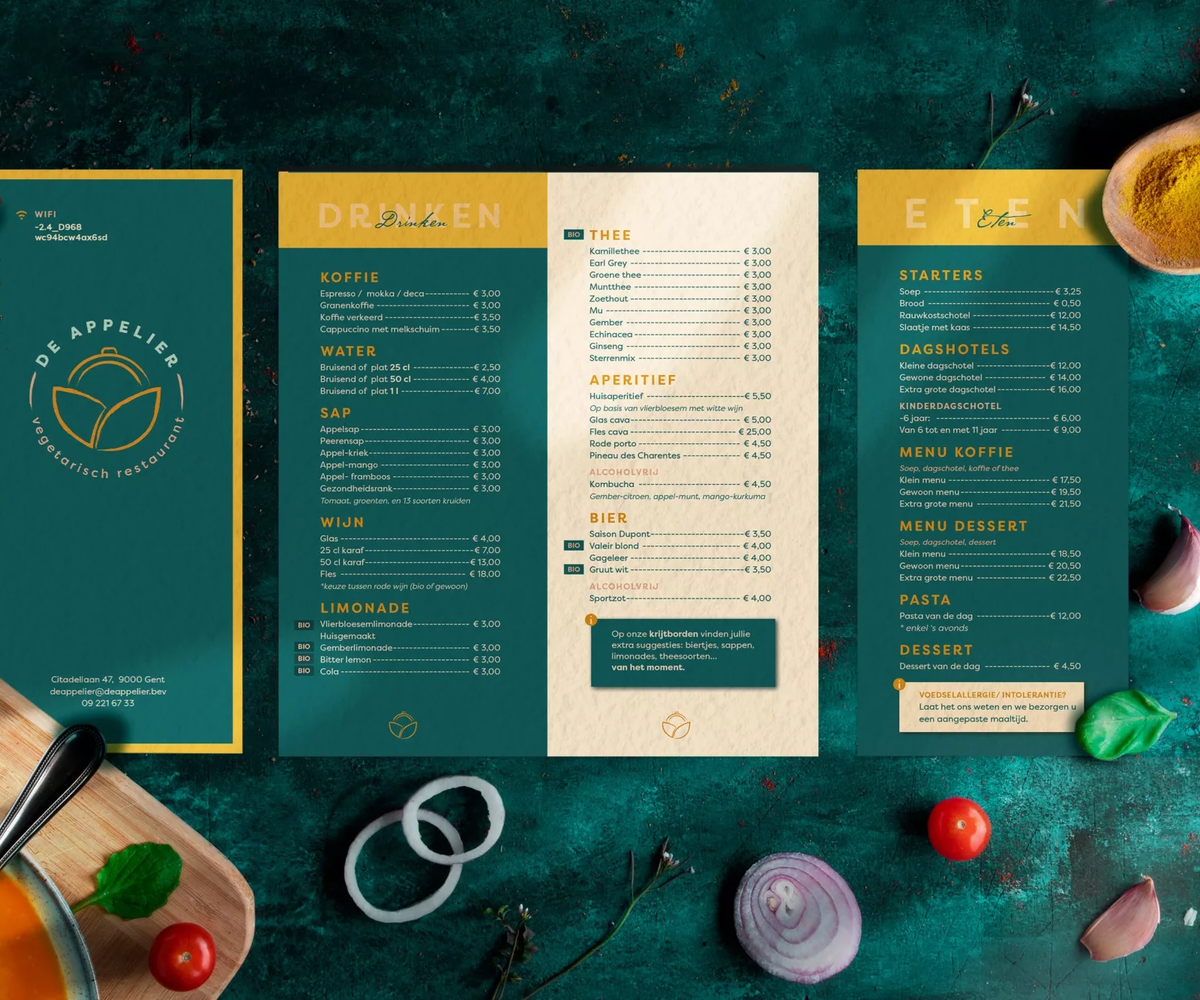 Case - De Appelier menu